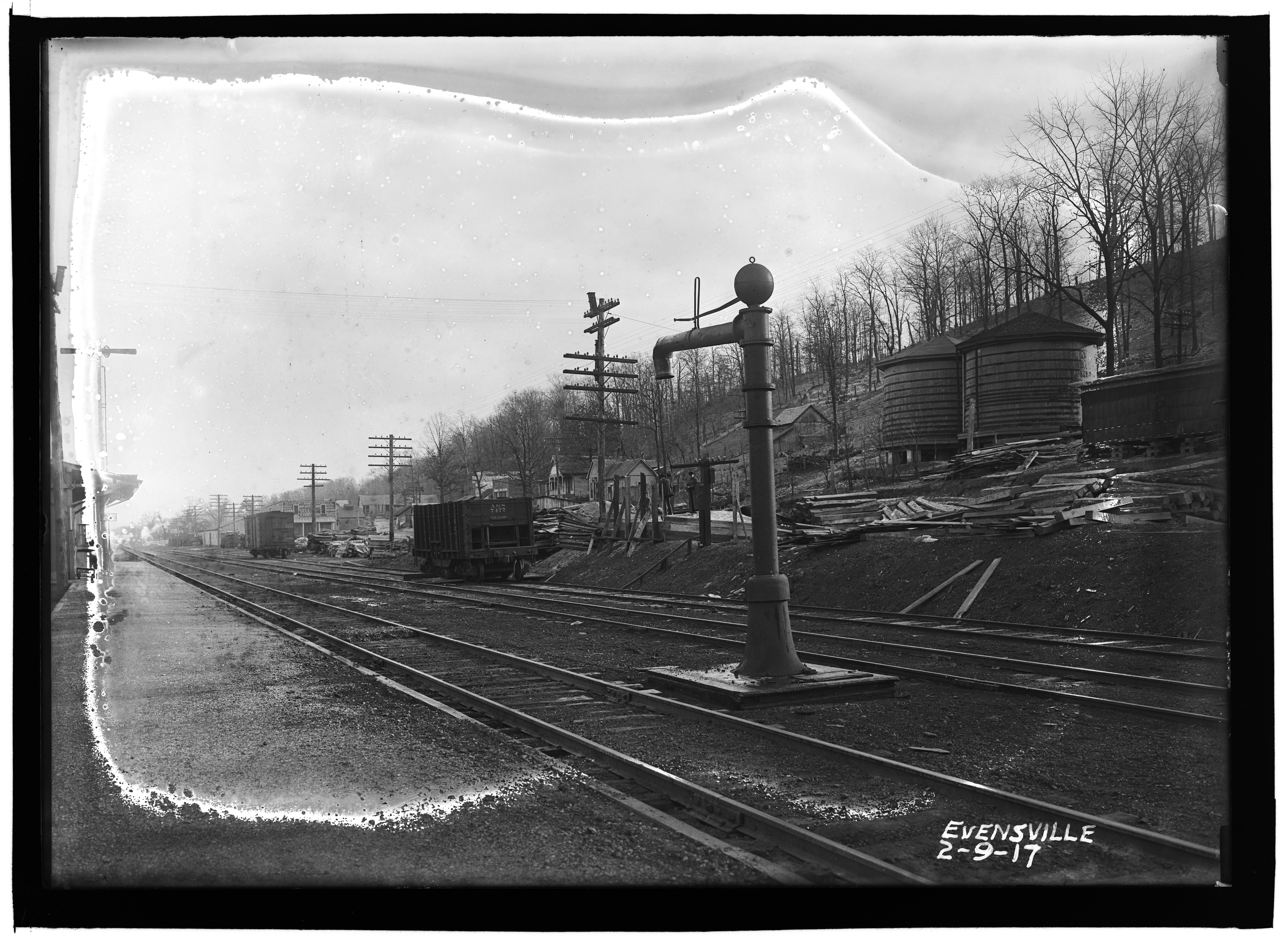 Evensville, TN trainyard, February 9, 1917
